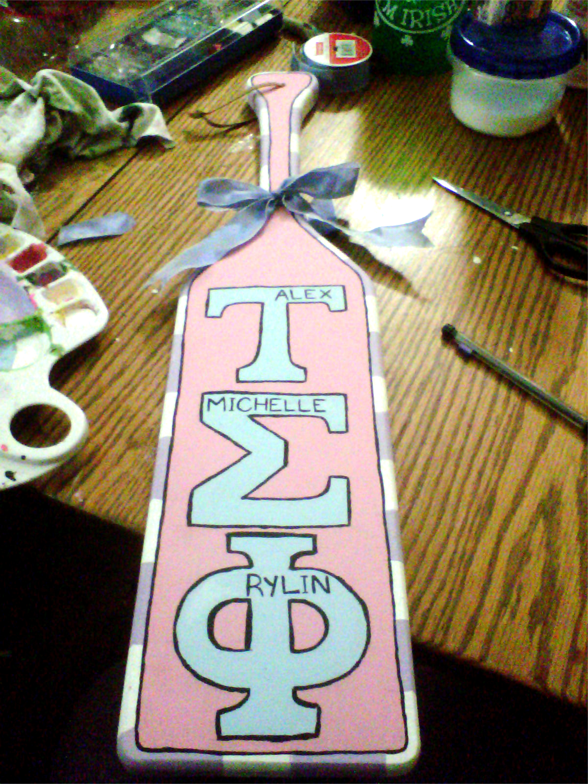 Custom Hand-painted Paddle, Painted Sorority Paddle, Painted